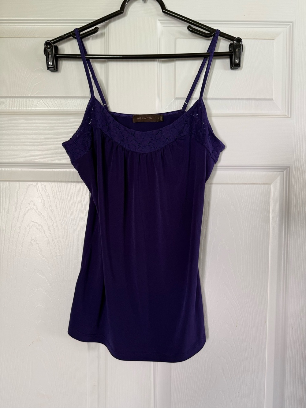 Deep Indigo/Purple Camisole with lace design from The Limited